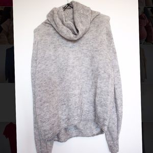 H&M oversized fuzzy turtleneck
